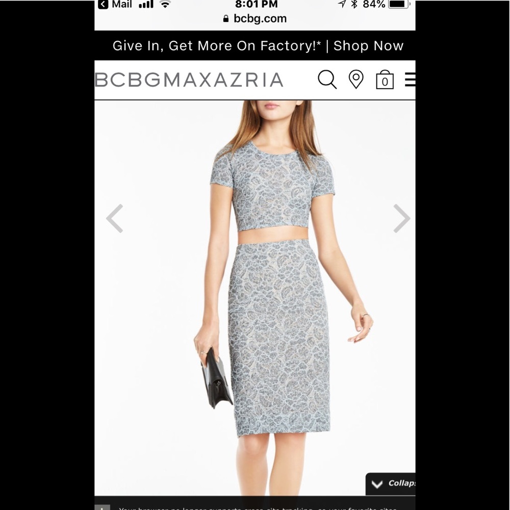 BCBG two piece set. Excellent condition.